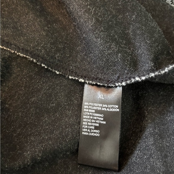 NWOT Perceptions Houndstooth Black and White, cowl neck Dress; XL. Pockets, soft - Picture 5 of 6